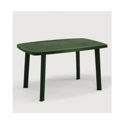 Stôl plastový, rozmery 137x85x72cm, FARO, zelený