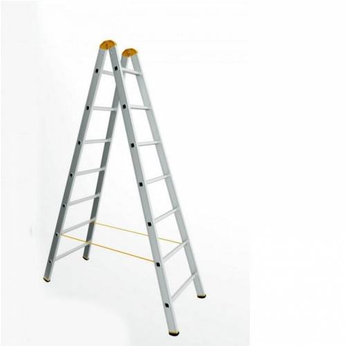 Rebrík hliníkový PROFI 2x5, dvojdielny
