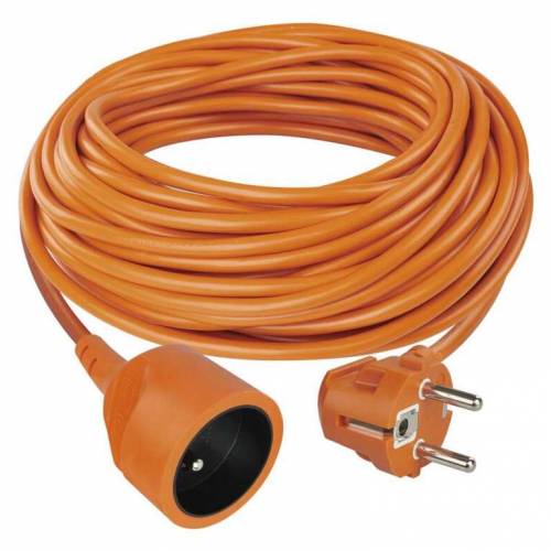 Predlžovací kábel – spojka, 250V, 20m/1Z/ oranžový