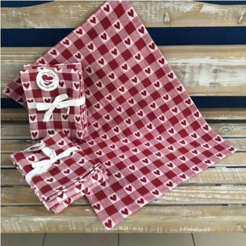 Utierka kuchynská bavlnená tkaná Super soft červená 3ks,050x70cm, 270 g/m2