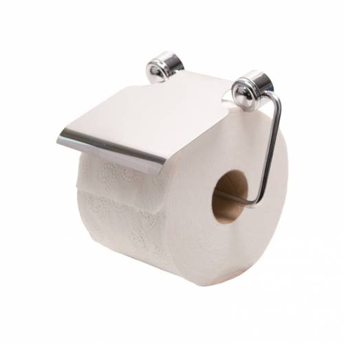 Držiak na WC toaletný papier s vrchným krytom, chróm