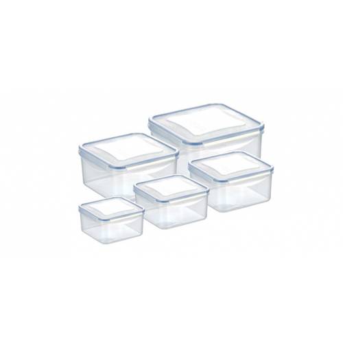 Dózy plastové FRESHBOX 5ks, štvorcová
