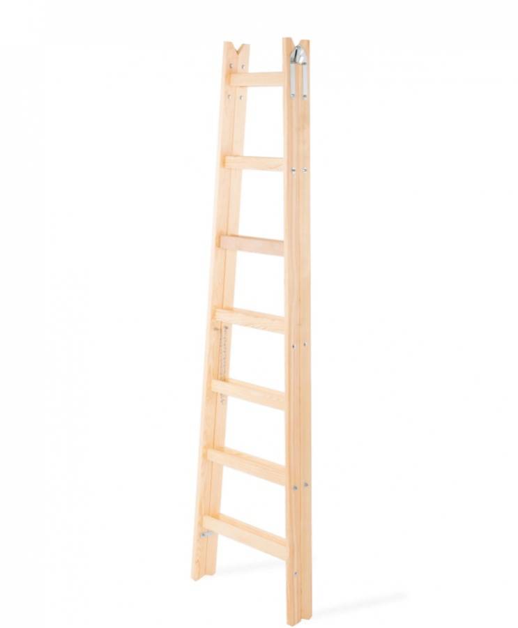 Rebrík drevený dvojitý 7 priečok