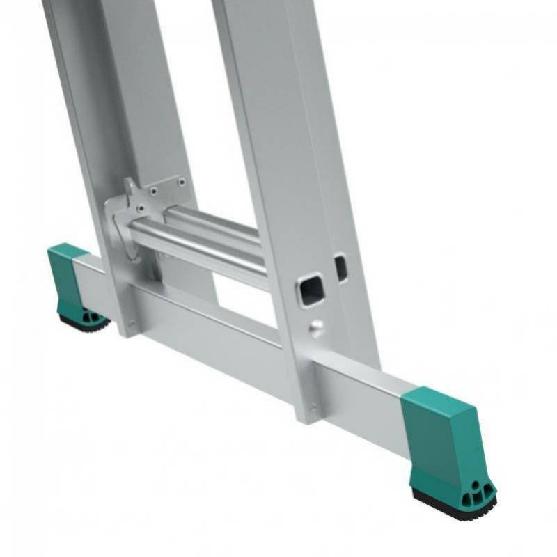 Rebrík hliníkový HOBBY 2x11, univerzálny, dvojdielny, výsuvný
