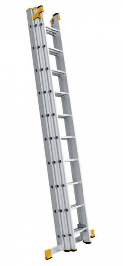 Rebrík hliníkový PROFI 3x8, univerzálny, trojdielny