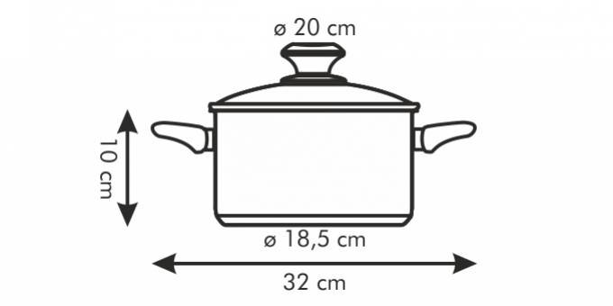 Kastról PRESTO s pokriev. o 20 cm, 3.0 l