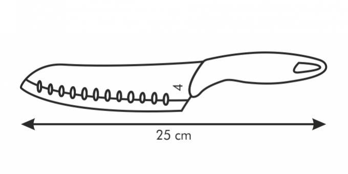 Japonský nôž PRESTO SANTOKU 15 cm