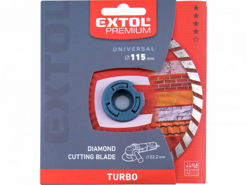 Kotúč diamant 115mm TURBO EXTOL