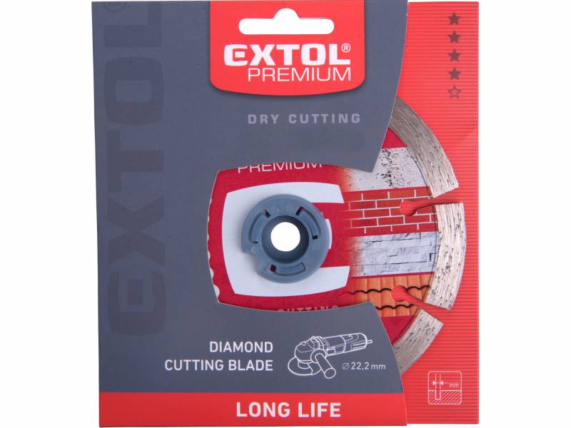 EXTOL PREMIUM Kotúč rezný diamantový segmentový Long Life, 150mm