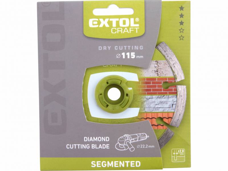 Kotúč diamant 115mm segment EXTOL xxxa