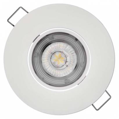 LED bodové svietidlo Exclusive biele, kruh 5W neutrálna biela