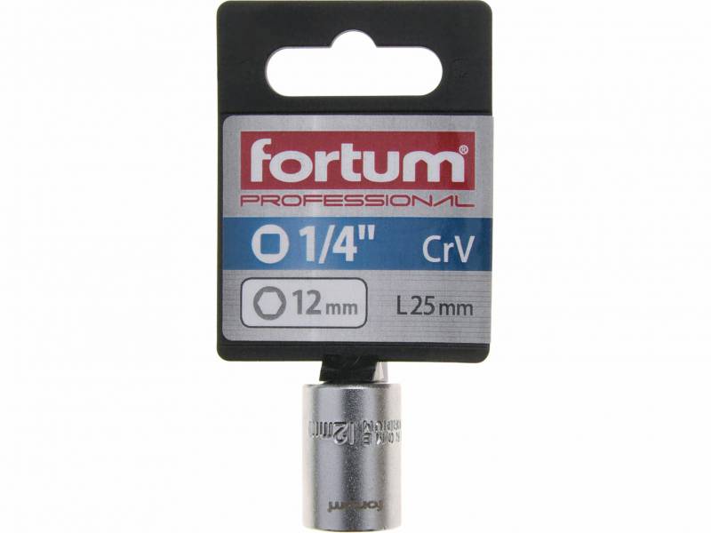 Hlavica nastrcna Fortum,1/4", 12mm