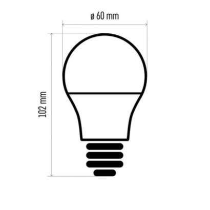 Žiarovka LED CLS A60 9W E27 NW