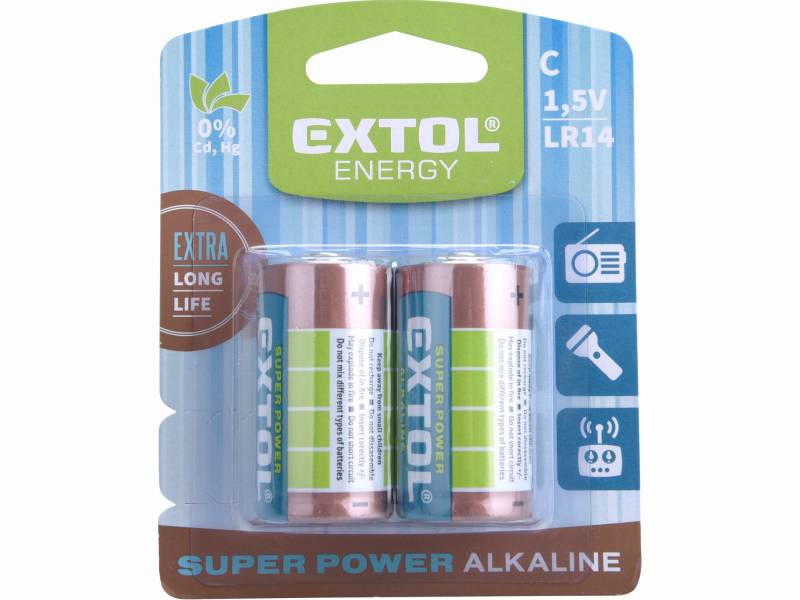 Batéria C/LR14 alkalická 2ks 1,5V