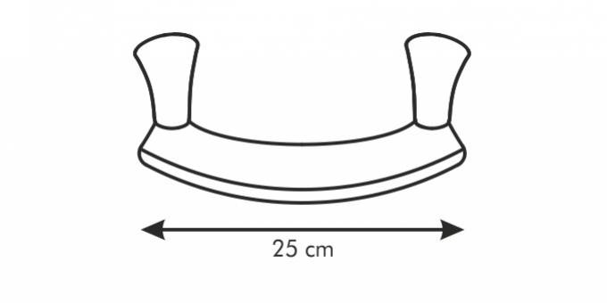 Kolíska krájacia SONIC, 25 cm