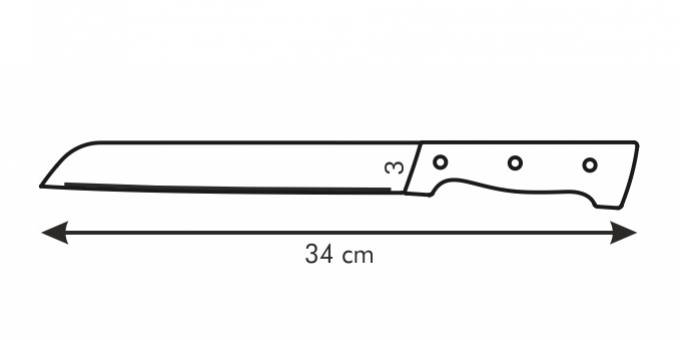 Nôž na chlieb Home PROFI 21cm
