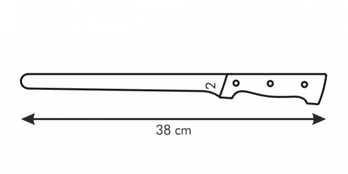 Nôž na šunku HOME PROFI 25cm