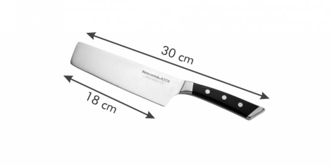 Nôž japonský AZZA NAKIRI 18cm