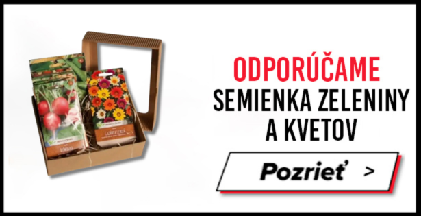 baner s ponukou rôznych semienok