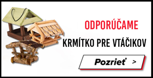 banner s ponukou krmitok pre vtacikov