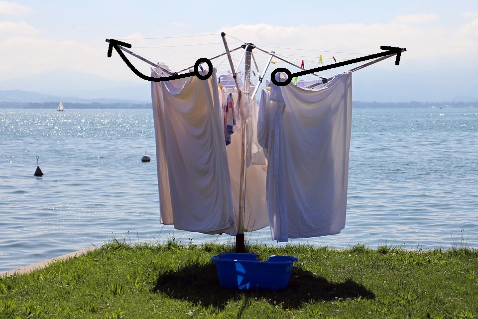 záhradný sušiak na prádlo štipce na prádlo efektívne sušenie prádla