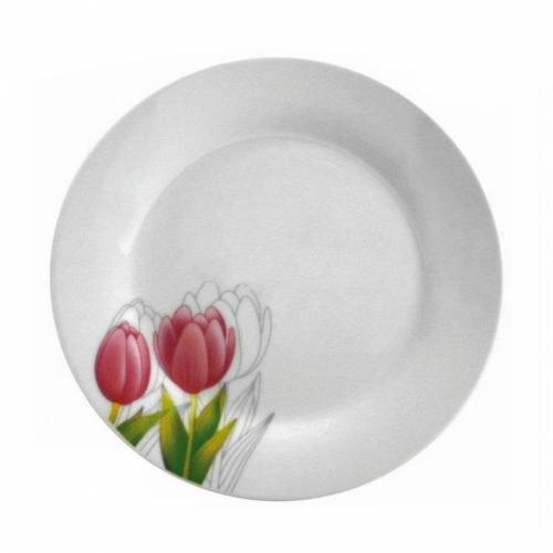 tanier, dezertný tanier, tanier na dezert, tanier s tulipánmi