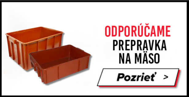 baner s ponukou prepraviek na mäso