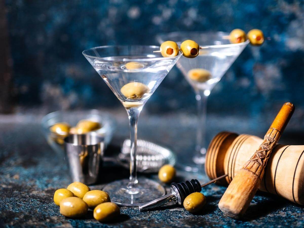 Martini s olivami.
