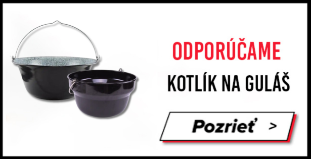 banner s ponukou kotlíkov na guláš