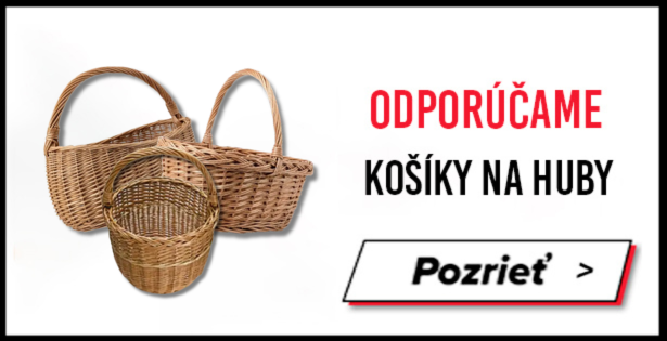 banner s ponukou košíkov na huby