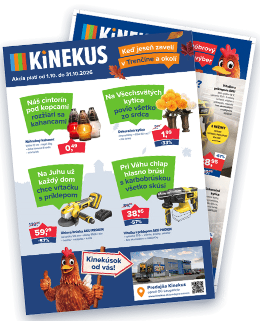 Náhľad aktuálneho letáku Kinekus