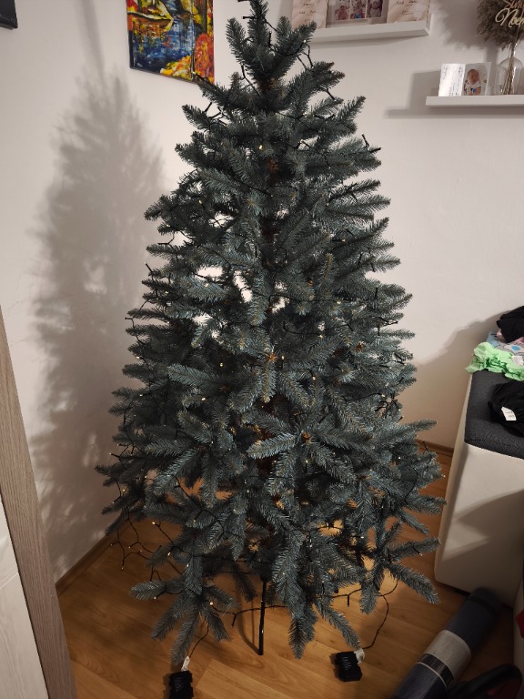Stromček vianočný smrek strieborný 1,8 m