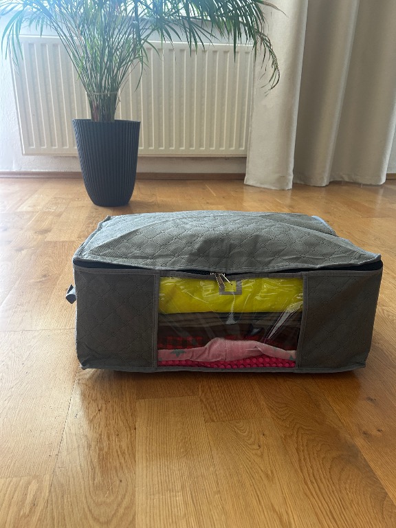 Box úložný z netkanej textílie s okienkom SKVELER 50x36x21cm