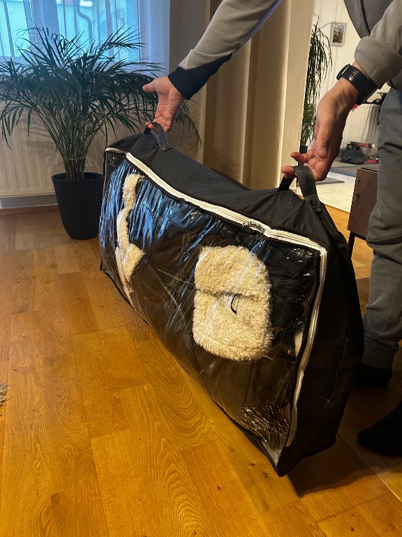 Box úložný z netkanej textílie s okienkom SKVELER 100x50x18cm KLC