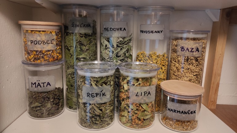 SIMAX Sklenená dóza vysoká, s plastovým vekom, 1,4L