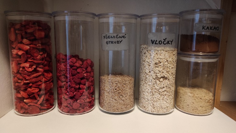 SIMAX Sklenená dóza vysoká, s plastovým vekom, 1,4L